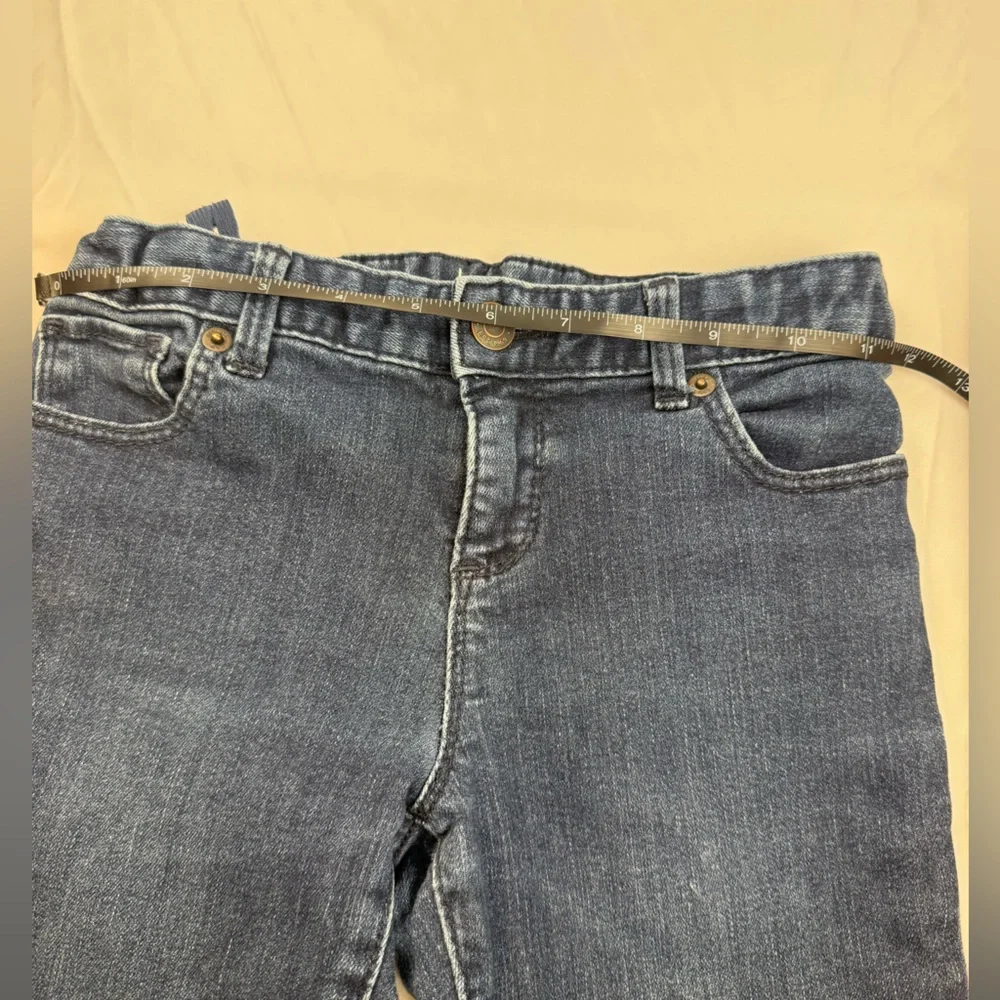 Gap‎ Kids Super Skinny Jeans Girls Size 10 Dark Wash Stretch Denim Elastic Waist
